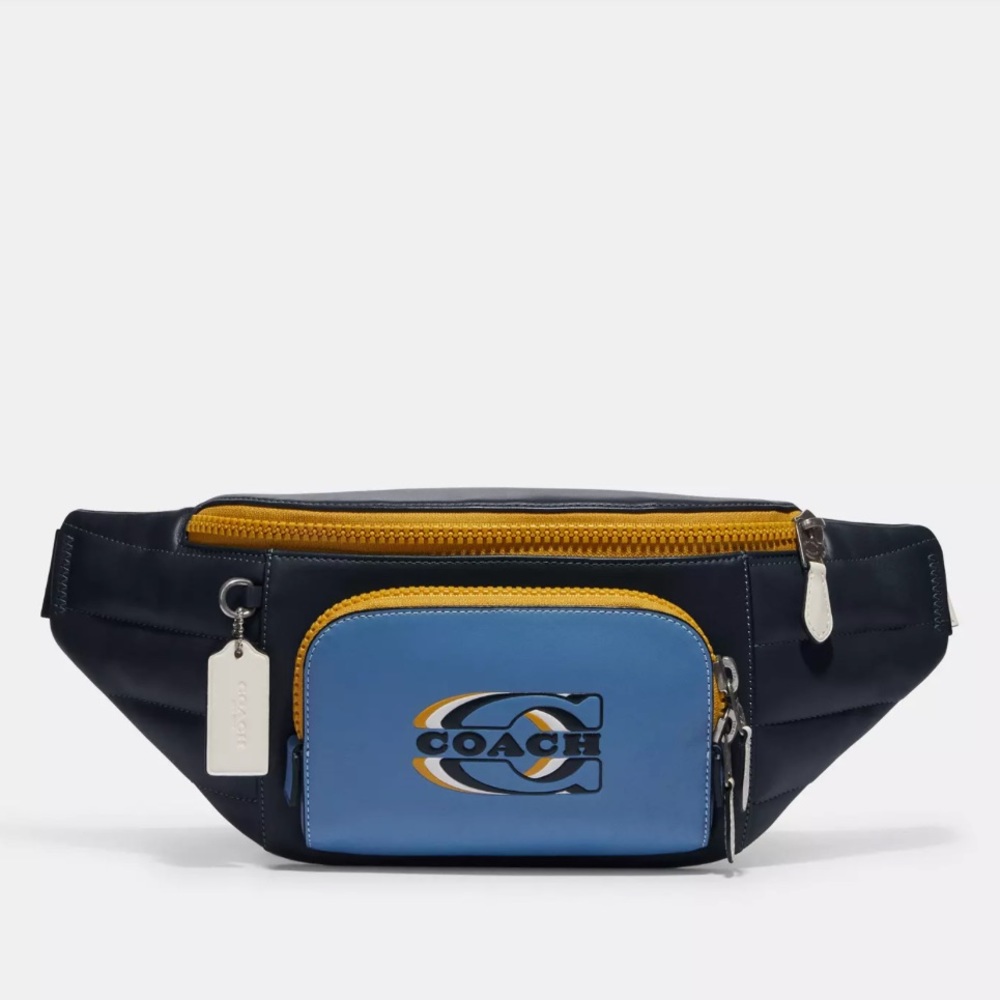 NWT COACH Track Belt Bag With Quilting And Coach Stamp Leather‎ - Picture 4 of 6